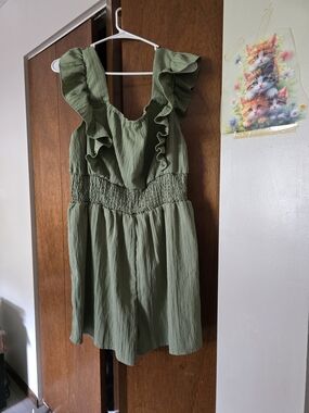 Pretty Green Romper